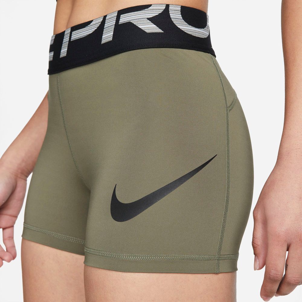 Shorts Nike Pro Feminino Verde Dm7687-222 - Starki