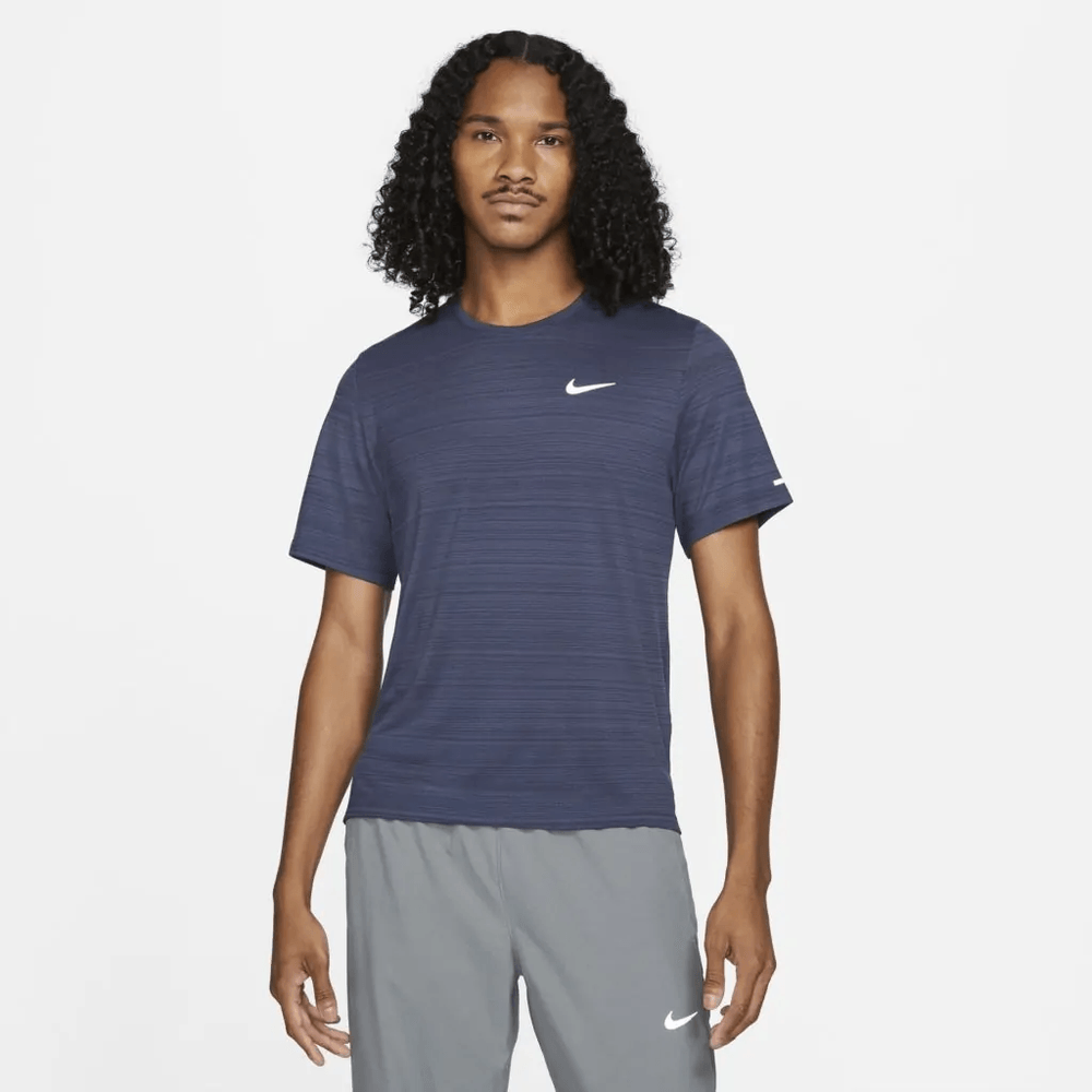 Nike Camiseta Manga Curta Dri Fit Miler Preto